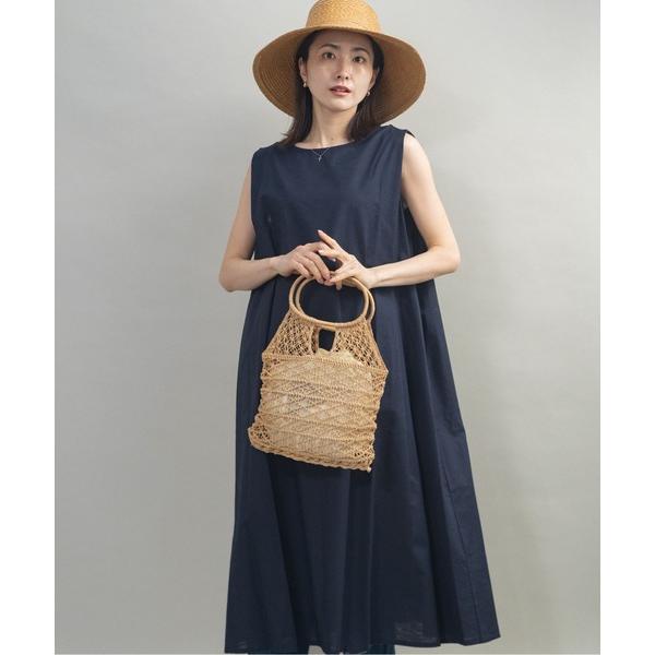 ワンピース リネン シンプルワンピース