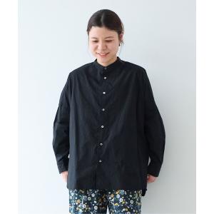 ブラウス シャツ コットンキャッチワッシャー　ワイドブラウス レディース