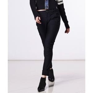 パンツ メリルハイテンションフロントボタンパンツ レディース