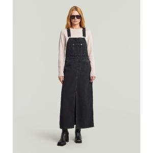 ワンピース Skater Maxi Dungaree Dress/マキシ丈ダンガリージャンパースカート/ジャンパードレス
