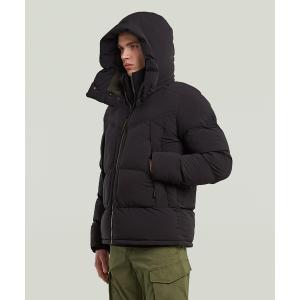ダウンジャケット ダウン G-WHISTLER PADDED HOODED JACKET 2.0/撥水中綿フードジャケット/フード取り外し可能 メンズ