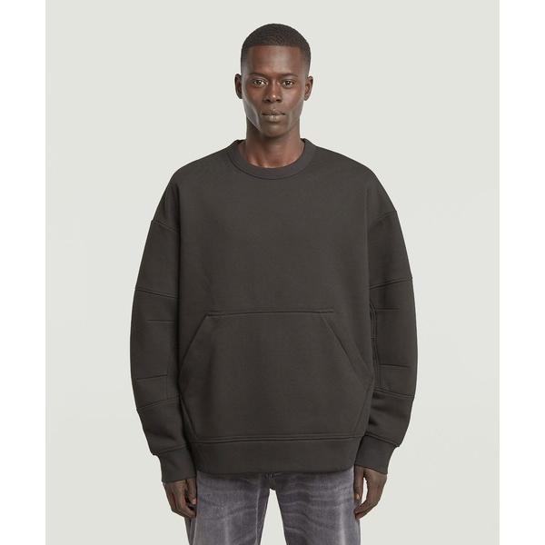 トレーナー スウェット Constructed Loose Sweater/立体裁断スリーブシームデ...