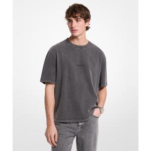 tシャツ ロゴ コットン ジャージ Tシャツ メンズ