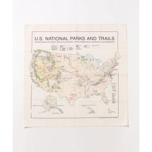スカーフ バンダナ カシュネ cache nez / The Printed Image BANDANA Topographic レディース