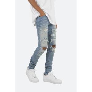 mnml（ミニマル） デニムパンツ X226 STRETCH MOTO DENIM｜ブラック
