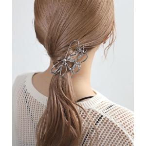 ヘアクリップ メタルリボンバンス