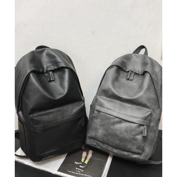 デイバック リュック フェイクレザーバックパック/リュック/ムラ染め風レザー メンズ レディース