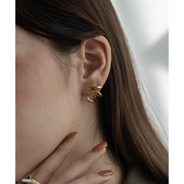 ピアス 金属アレルギー対応 モダンアートピアス レディース