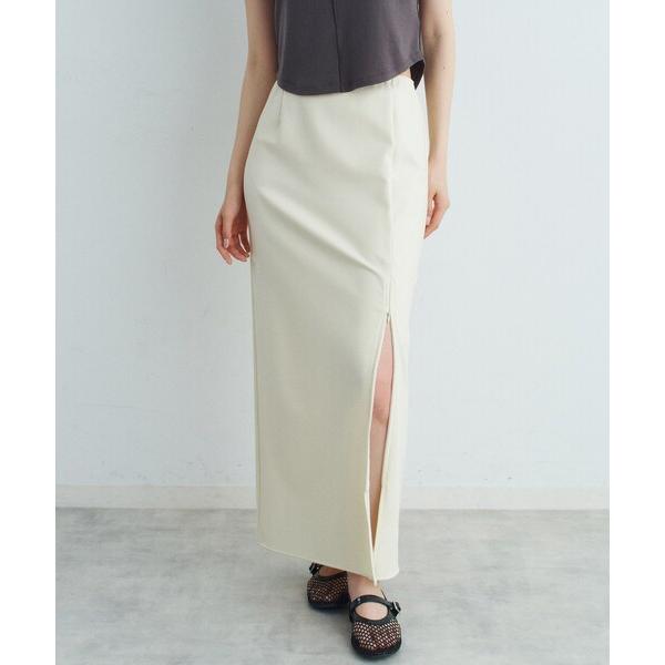 スカート slit jersey skirt