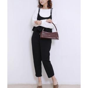 オールインワン バッククロスデザインキャミ＆パンツオールインワン レディース