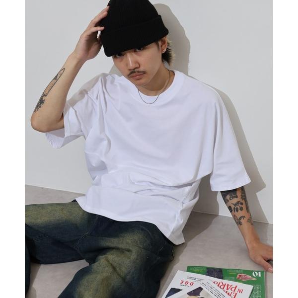 tシャツ 無地　ヘビーウエイト　ドルマン　半袖　Tシャツ　ワイドシルエット メンズ レディース