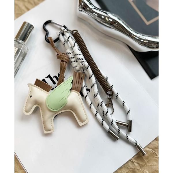 チャーム 「 NOLITA / ノリータ 」 レザータイプ ペガサス 馬 チャーム ロープストラップ...