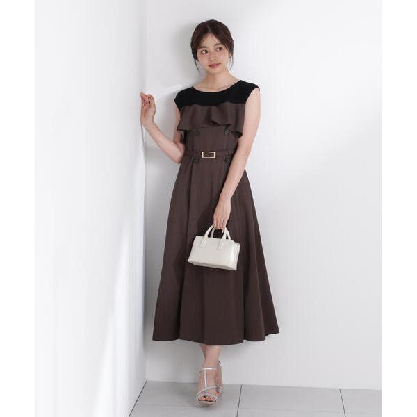 ワンピース ニットドッキングレイヤード風ワンピース / 1215240703