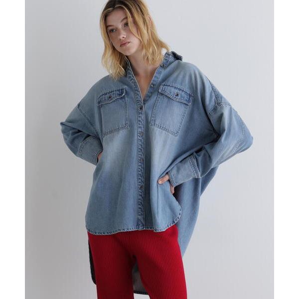 ブラウス シャツ ウォッシュドデニムシャツA レディース