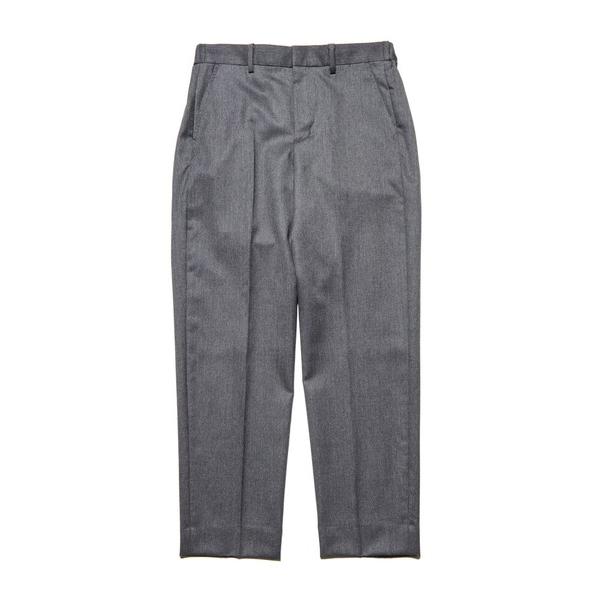 スラックス FLANNEL WOOL SHIRRING SLIM-FIT SLACKS メンズ レデ...