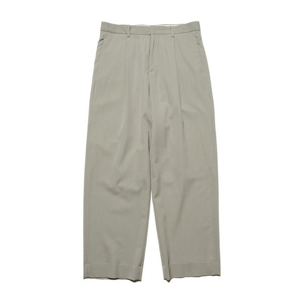 スラックス WASHER WOOL RELAX-FIT TUCK SLACKS メンズ レディース
