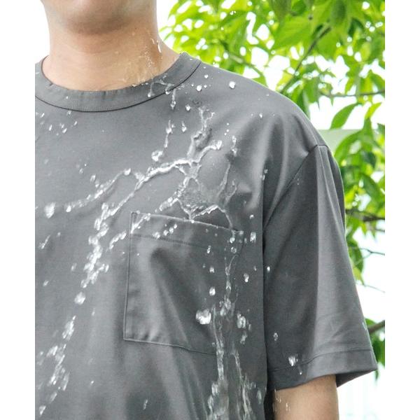 tシャツ 「新型」もう汗(焦)らない汗染み，汚れ防止/ソロテックスショートスリーブポケット＆リブTシ...