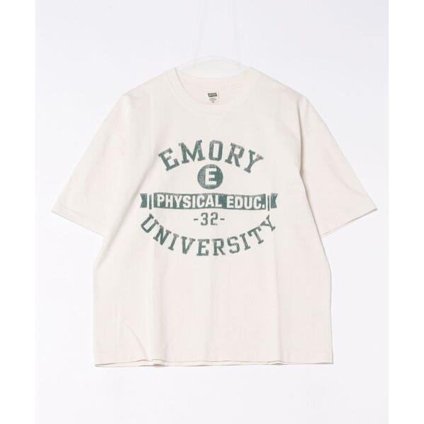 tシャツ ビンテージ加工 ヘビー天竺ガゼット付き アメカジひび割れプリントTEE メンズ レディース