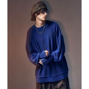 「glamb」 長袖ニット M ブルー メンズ