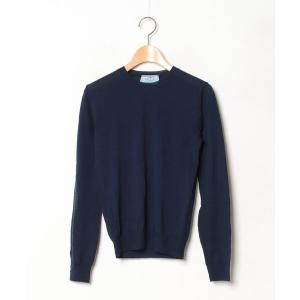 「PRADA」 長袖ニット 38 ネイビー レディース
