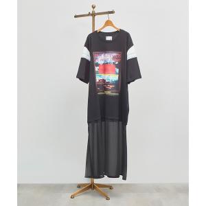 ワンピース (OKIRAKU×ROSE BUD)SHOULDER LINE LAYERED DRESS