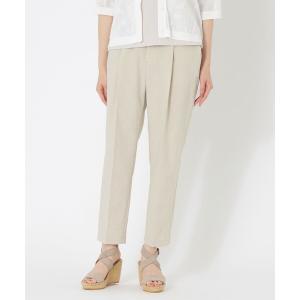 パンツ ワンタックテーパードパンツ レディース