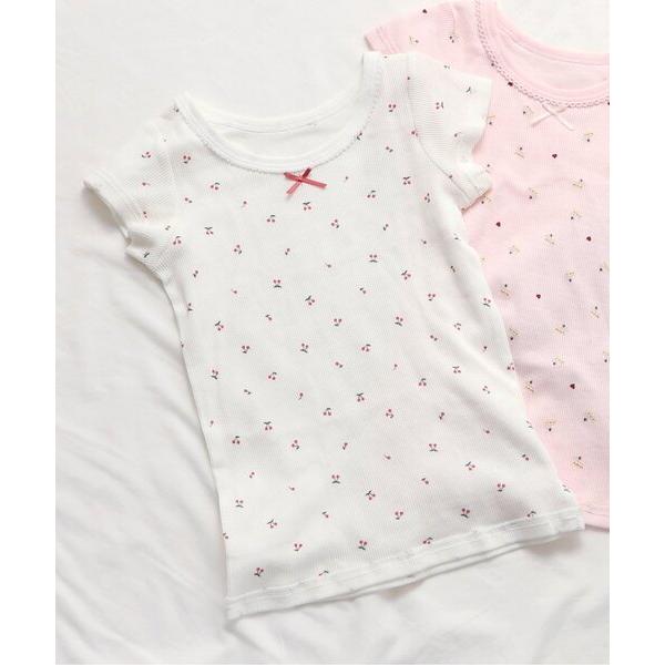 肌着 GIRLSリブ半袖肌着 キッズ 子供 女の子