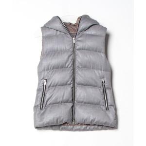 「DUVETICA」 ダウンベスト 38 グレー レディース