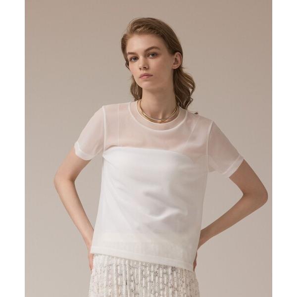 tシャツ シアーカットトップ レディース