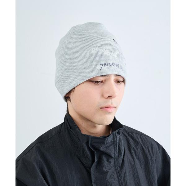 ニット帽 ニットキャップ 「THRASHER」THRASHER マルチロゴニット帽 YMY メンズ ...