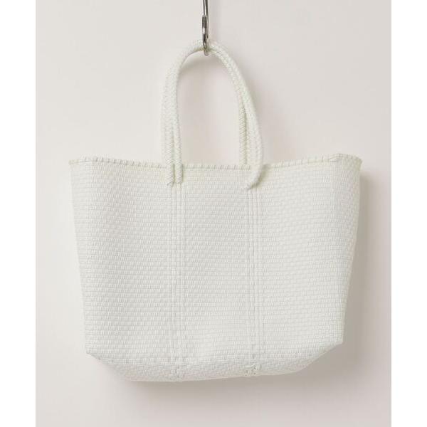 かごバッグ カゴバッグ 「Moon Bird/ムーンバード」手編みのメルカドバッグ / 横長（Ｍ）