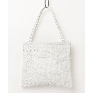 トートバッグ 「Swaraj/スワラージ」手編みメッシュレザー・スクエアシェイプ BAG レディース メンズ