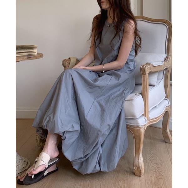 ワンピース YUGA_YGMC　Sleeveless balloon hem dress
