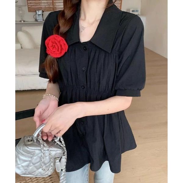 ブラウス シャツ ティアード チュニック シャツ レディース