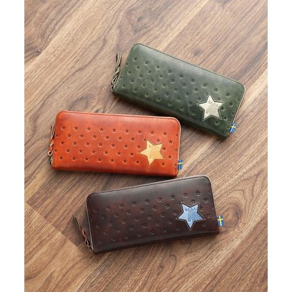 財布 「moz(モズ)」star2 R束入 長財布 86155 レディース メンズ