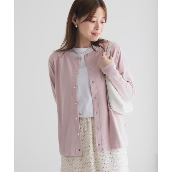 カーディガン 「UVカット ドライ」ドットボタンカーディガン レディース