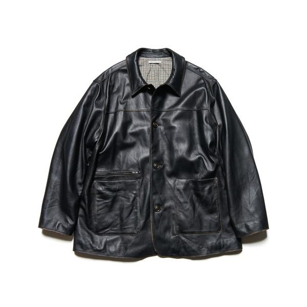 ブルゾン アウター LEATHER CAR COAT メンズ レディース
