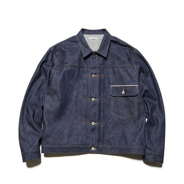 デニムジャケット gジャン RIGID DENIM TRUCKER JACKET メンズ レディース