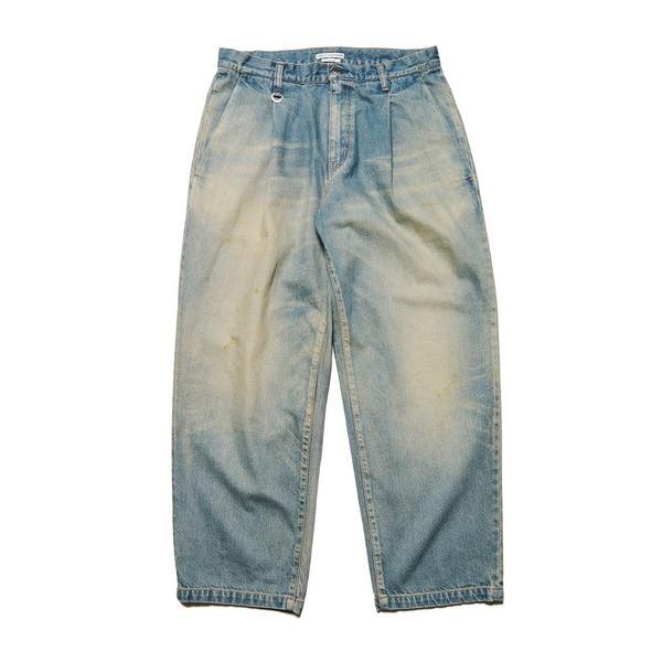 ジーンズ FADE DENIM BOLD-FIT TUCK JEANS メンズ レディース