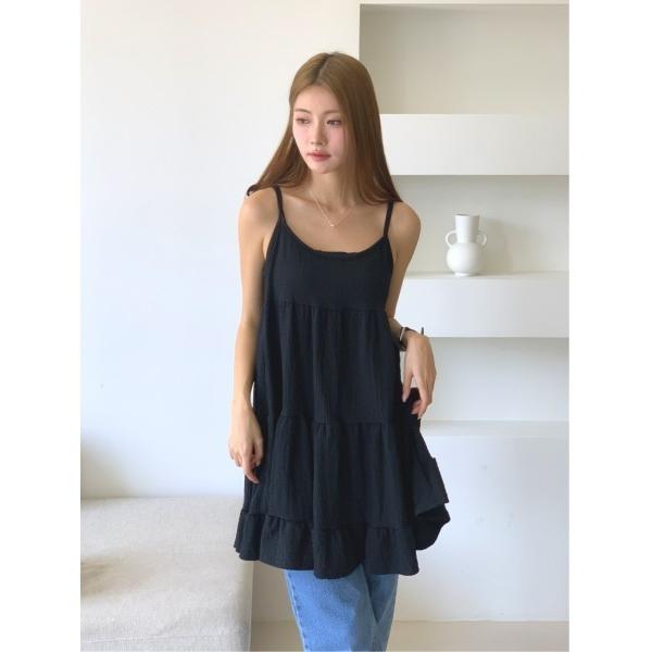 ワンピース キャミチュニックフリルワンピース