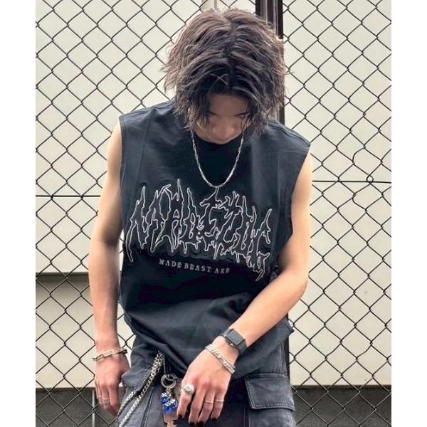 tシャツ A'GEM/9 × .kom 「ARULE/アルール」Melting Logo Sleev...
