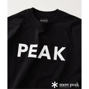 tシャツ SNOW PEAK / スノーピーク 別注 ”PEAK SNOW” ロゴTシャツ メンズ