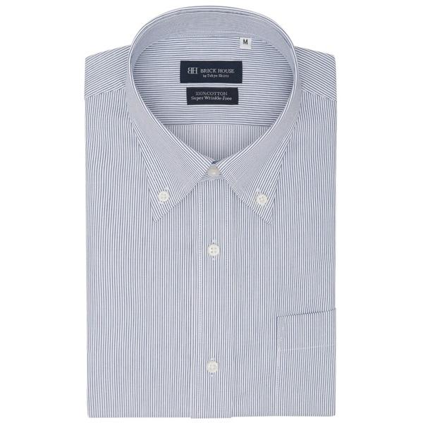 フォーマル シャツ 形態安定ノンアイロン ボタンダウン 半袖ビジネスワイシャツ メンズ