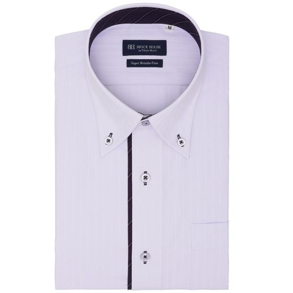 フォーマル シャツ 形態安定ノンアイロン ボタンダウン 半袖ビジネスワイシャツ メンズ
