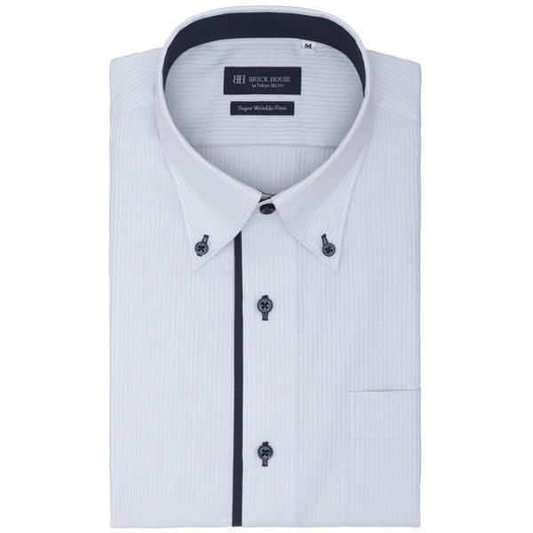 フォーマル シャツ 形態安定ノンアイロン ボタンダウン 半袖ビジネスワイシャツ メンズ