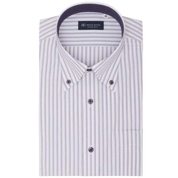 フォーマル シャツ 形態安定ノンアイロン ボタンダウン 半袖ビジネスワイシャツ メンズ