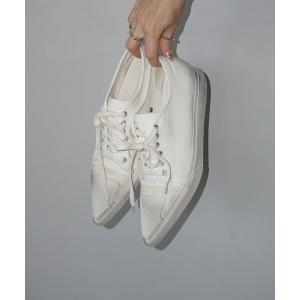 スニーカー エイジドホワイト ポインテッドスニーカー chs25a002 レディース メンズ
