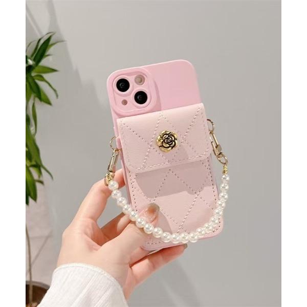 スマホケース ストラップ付き　多機能スマホケース