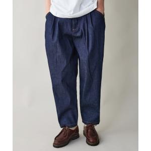 ジーンズ rehacer : Pleat Denim Trousers / プリーツデニム トラウザーズ メンズ レディース