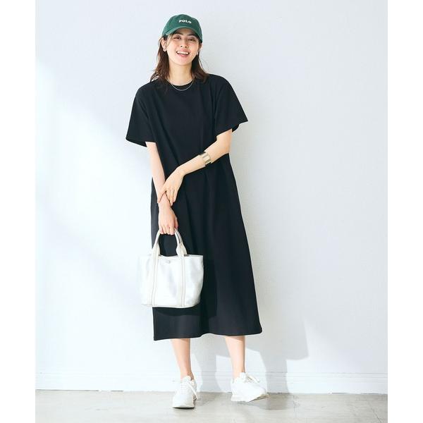 ワンピース 「汗染み防止」バックスリットベーシックワンピース　動画あり「CROSS FUNCTION...